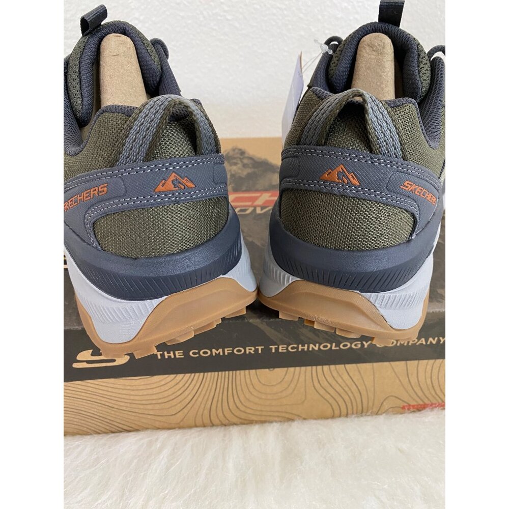 Skechers Mens Venture Seeker Green Outdoors Hiking Grip Shoes - Picture 6 of 12